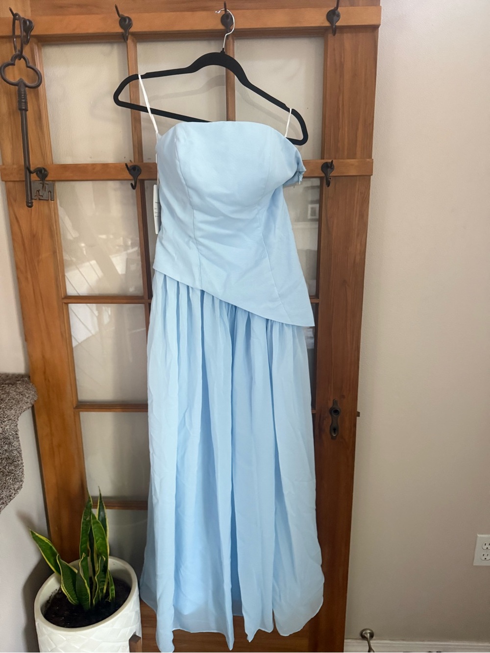 Light Blue Wedding Guest Dress - image 1
